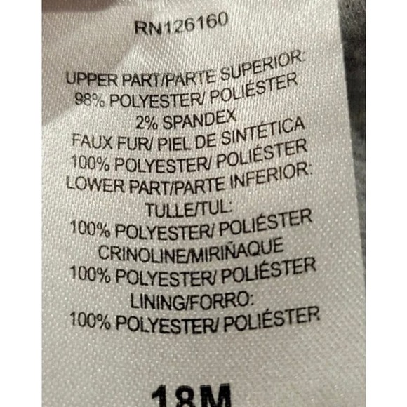 Toddler Girl Little Lass Quilted Tulle Jacket, Size 18 Months K36 * - Picture 7 of 7